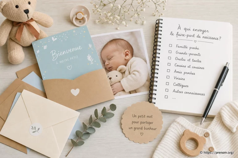 À qui envoyer un faire-part de naissance ? le guide pratique pour ne rien oublier