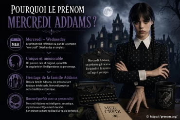 Pourquoi le prénom Mercredi Addams suscite-t-il autant de curiosité ?