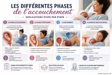 Les différentes phases de l’accouchement expliquées étape par étape
