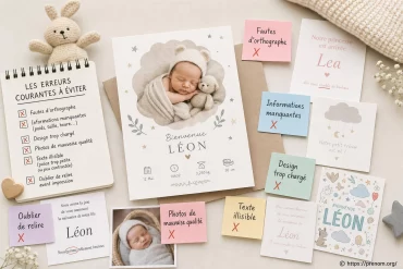 Faire-part de naissance : quelles erreurs éviter pour un joli souvenir