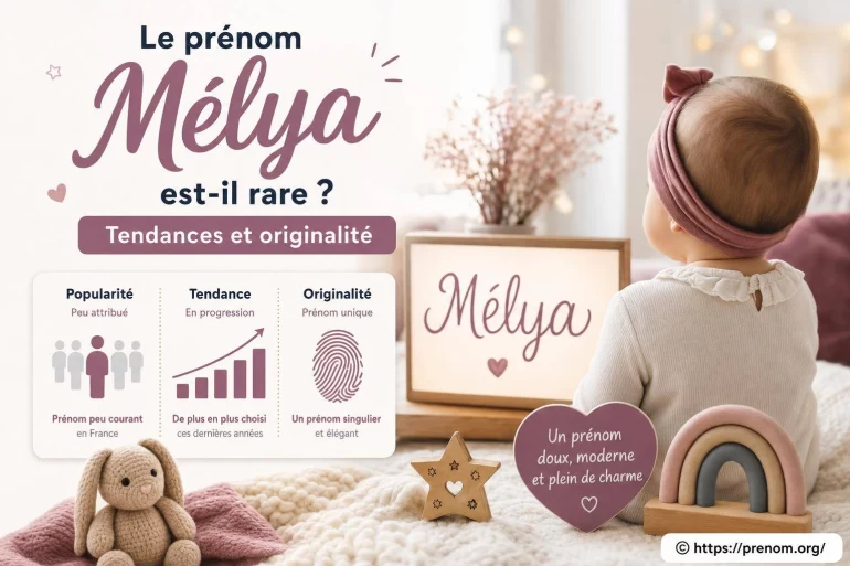 Le prénom Mélya est-il rare ? Tendances et originalité