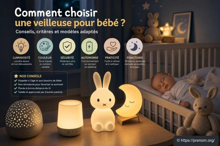 Comment choisir une veilleuse pour bébé ? Conseils et modèles adaptés
