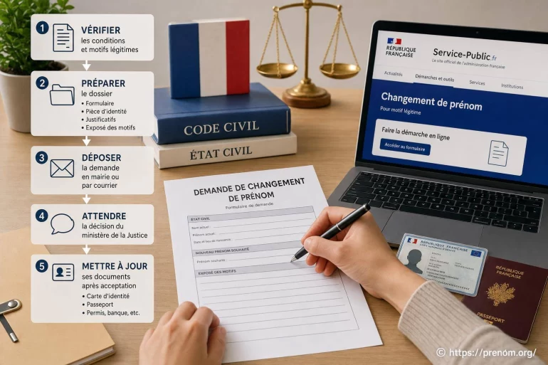 Quelles démarches pour changer de prénom en France ?