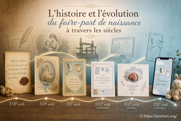 L’histoire et l’évolution du faire-part de naissance à travers les siècles