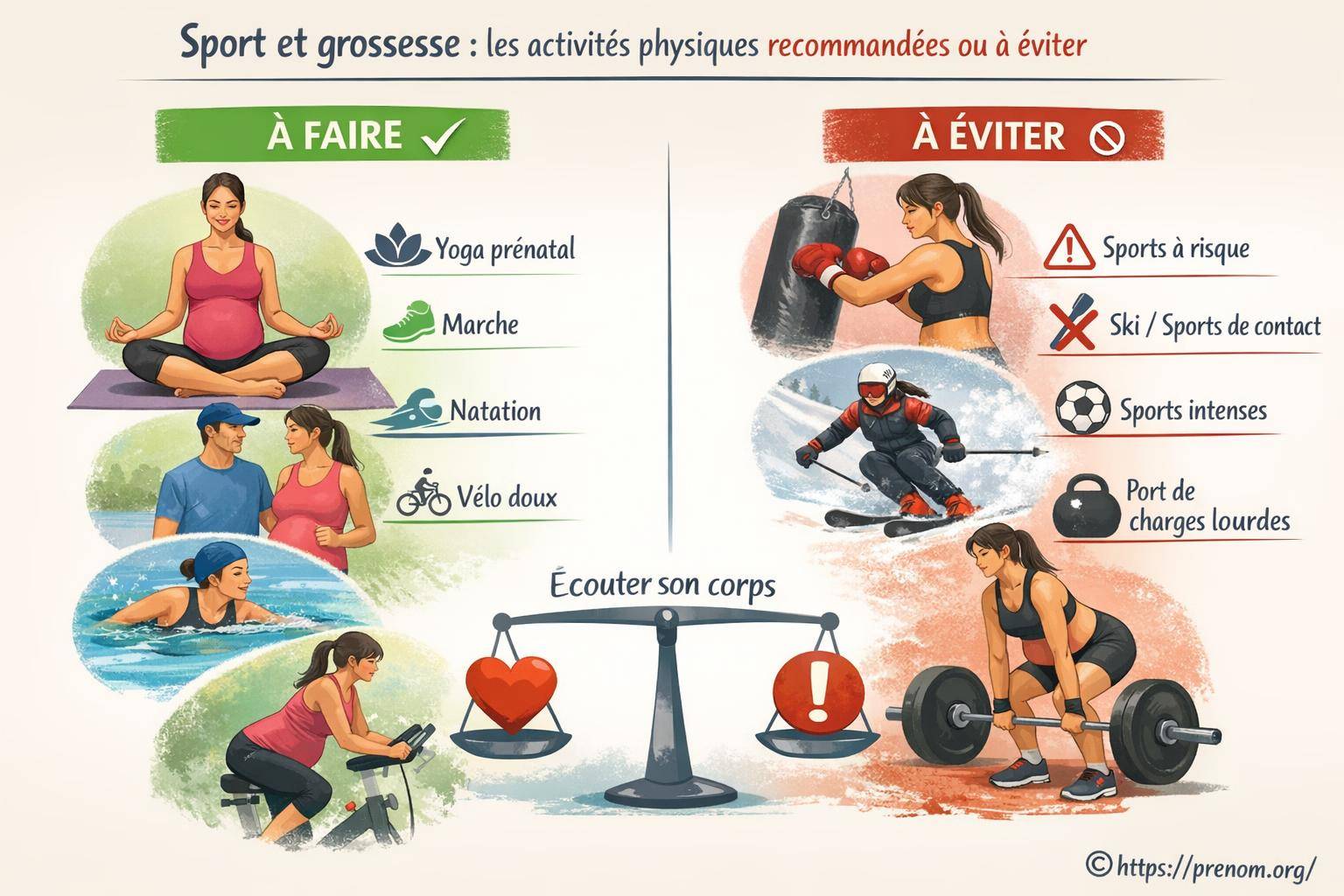 Sport et grossesse : quelles activités privilégier ou éviter ?