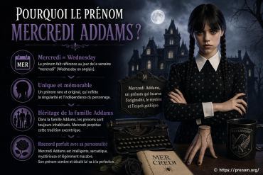 Pourquoi le prénom Mercredi Addams suscite-t-il autant de curiosité ?