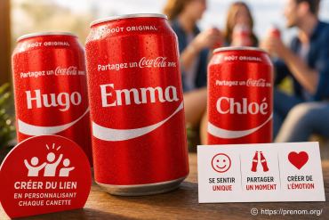 Pourquoi y a-t-il des prénoms sur les canettes de Coca-Cola ?