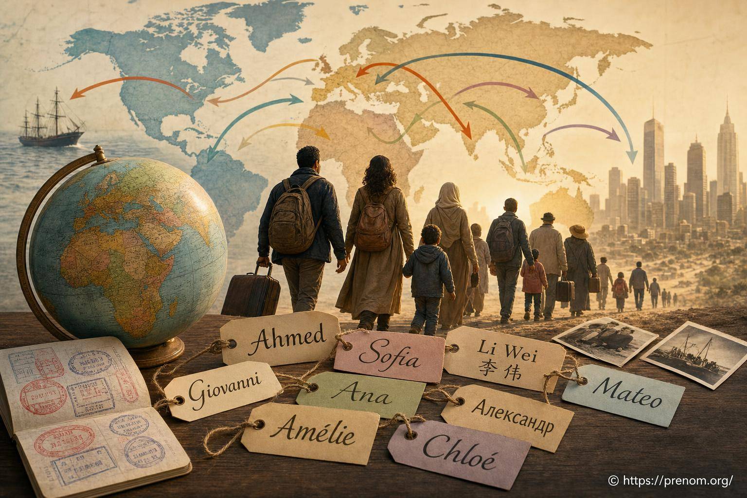 Prénoms et migrations : comment les grands mouvements de populations ont influencé les prénoms