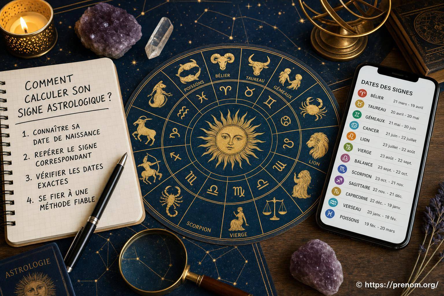 Calculer son signe astrologique : dates de naissance et méthode fiable
