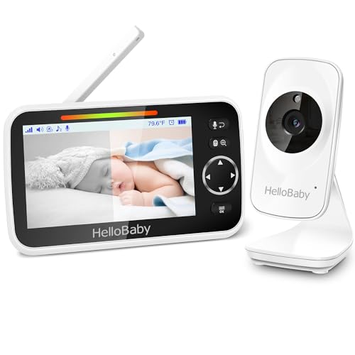 HelloBaby Babyphone Caméra Moniteur vidéo pour bébé avec cam